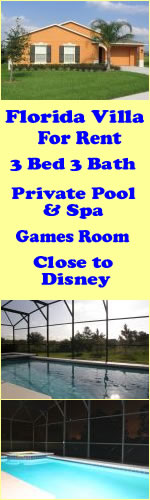 Florida Vacation Rental Villa Close to Disney - Click for more details